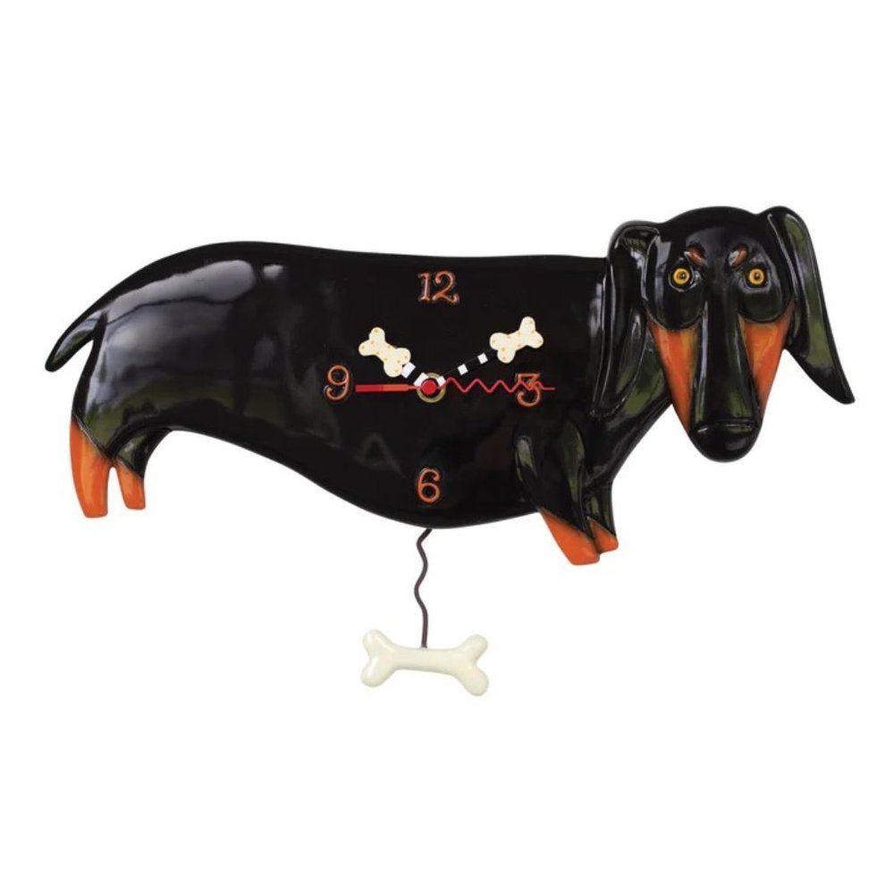 NIB Otis the Weiner Dog Clock